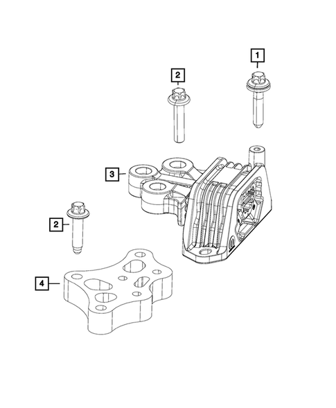Engine Mounting for 2015 Jeep Renegade #1