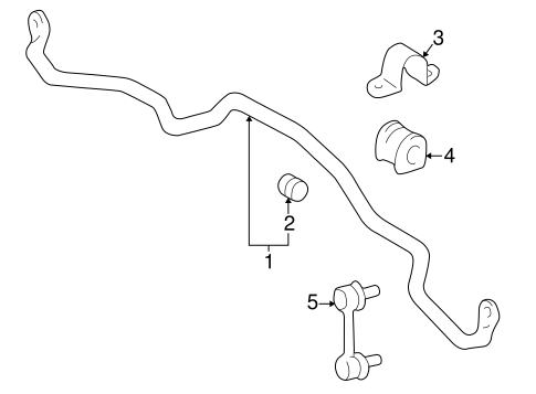 FRONT SUSPENSION/STABILIZER BAR & COMPONENTS for 1997 Toyota RAV4 #1
