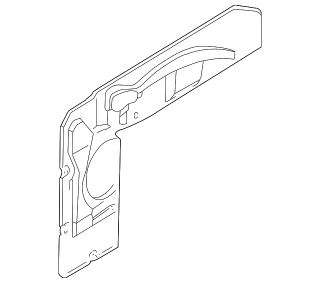 2M5Z54237A04AA SHIELD, RIGHT