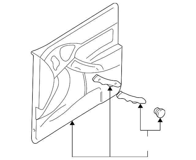 4S4Z5823942HAA DOOR TRIM PANEL, RIGHT