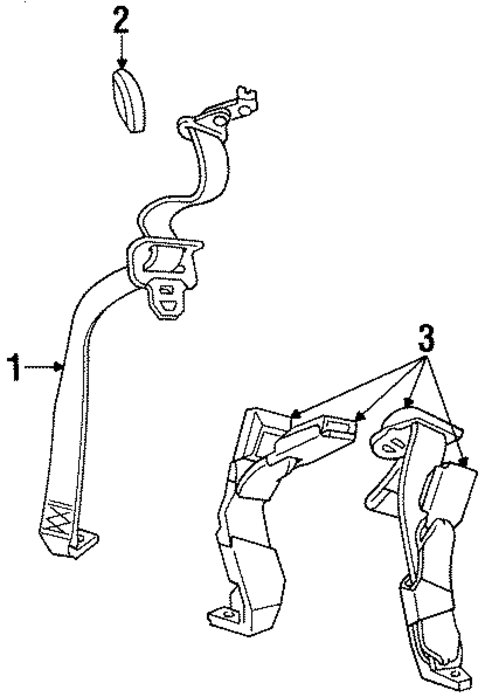 Cougar REAR SEAT BELTS