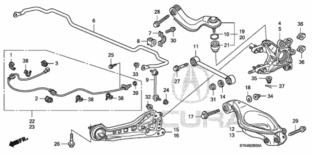 Rear Lower Arm for 2008 Acura RDX #0