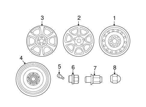 FRONT SUSPENSION/WHEELS for 2004 Toyota Solara #1
