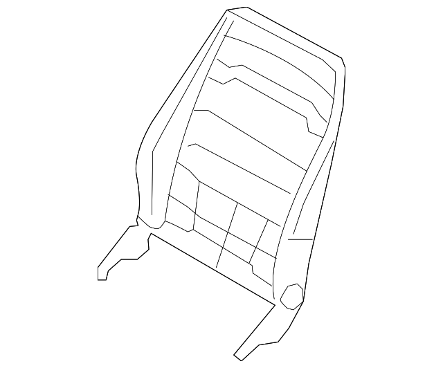 93192745 Деталь SEAT BACK FRAME, RIGHT