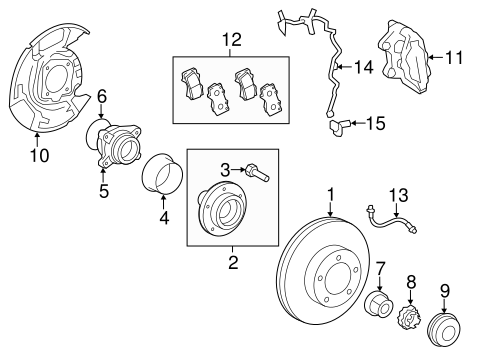 BRAKES/BRAKE COMPONENTS for 2015 Toyota Tundra #2