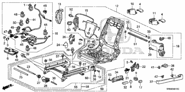 Front Seat Components (L.) for 2011 Honda Accord Crosstour #0