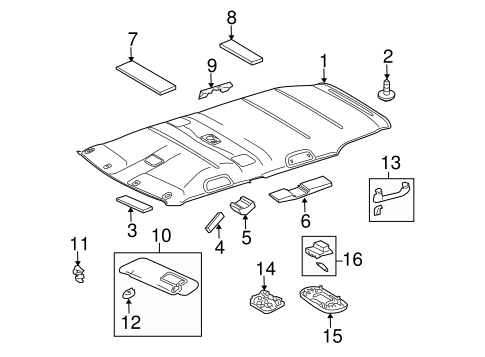 BODY/INTERIOR TRIM - ROOF for 2013 Scion xB #1