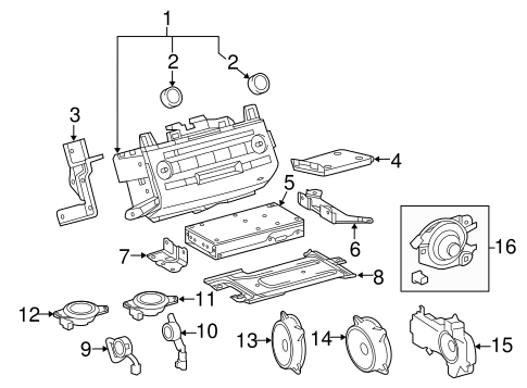 BODY/SOUND SYSTEM for 2015 Toyota Land Cruiser #1