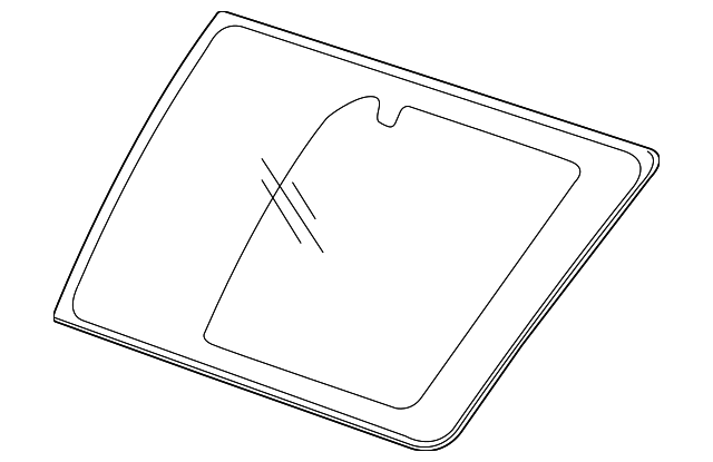 23137331 Деталь QTR GLASS, LEFT
