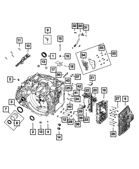 Automatic Transmission / Transaxle and Torque Converter for 2015 Jeep Renegade #0