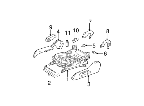 BODY/TRACKS & COMPONENTS for 2003 Toyota Camry #5
