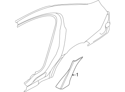 MKS EXTERIOR TRIM - QUARTER PANEL