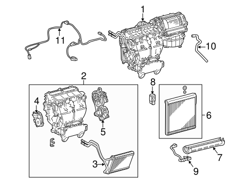 HVAC/CONDENSER, COMPRESSOR & LINES for 2016 Toyota Sienna #2