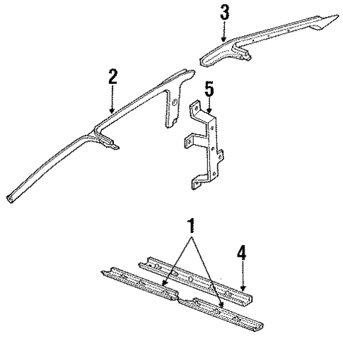Interior Trim - Roof for 1990 Ford Probe #0