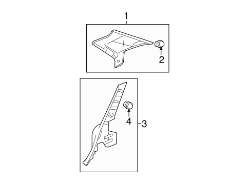 BODY/INTERIOR TRIM - QUARTER PANELS for 2009 Toyota Yaris #1