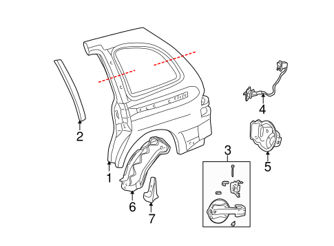 Body/Side Panel & Components for 2005 Ford Freestar #1