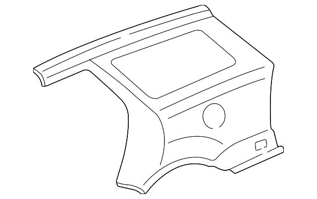 YS4Z-7427841-CA Деталь QUARTER PANEL, LEFT
