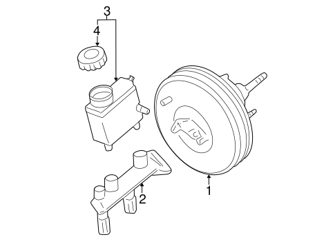 Body/Master Cylinder - Components On Dash Panel for 2005 Ford Expedition #1