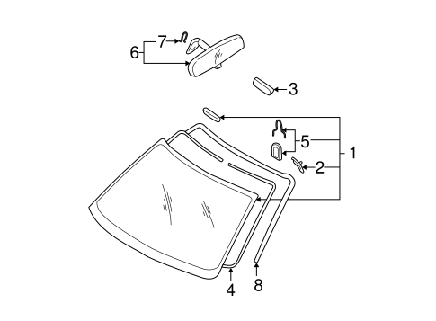 Reveal Moldings for 2001 Subaru Legacy #0