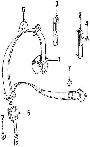 Discovery FRONT SEAT BELTS