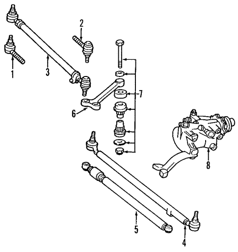 P/S Pump & Hoses for 1992 Mercedes-Benz 400 E #0