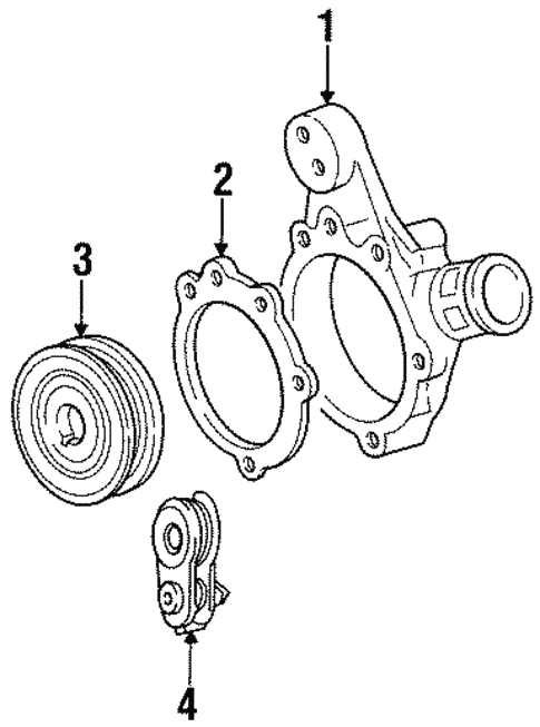 Cooling System/Water Pump for 1997 Ford Contour #2