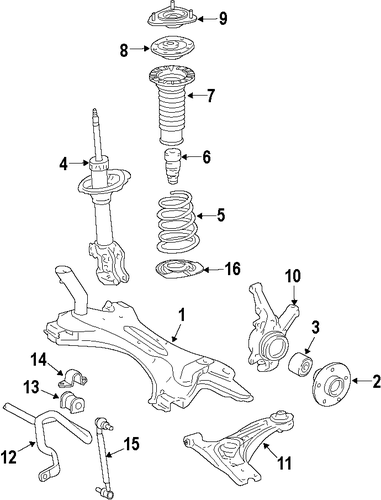 FRONT SUSPENSION/SUSPENSION COMPONENTS for 2014 Scion xB #1