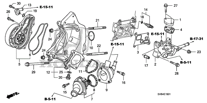 ENGINE/WATER PUMP (2.0L) for 2010 Honda CIVIC COUPE #1