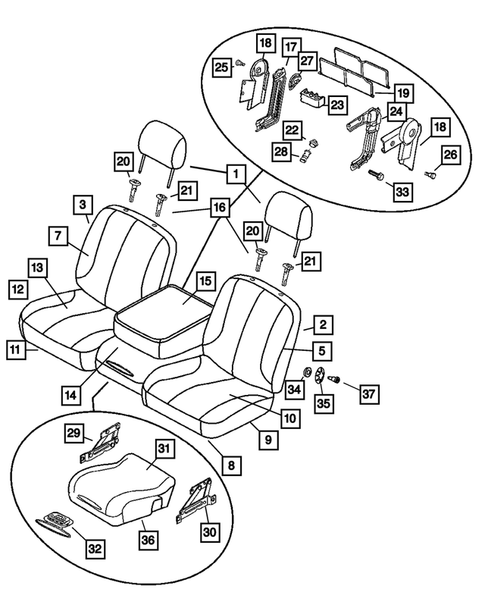 Front Seats - First Row for 2008 Dodge Ram 1500 #2