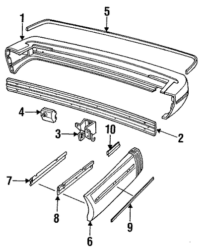 900 BUMPER & COMPONENTS - REAR