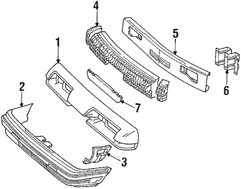 Sunbird BUMPER & COMPONENTS - FRONT