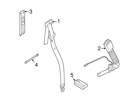 Range Rover FRONT SEAT BELTS
