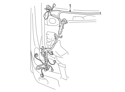 ELECTRICAL/WIRING HARNESS for 2014 Toyota Highlander #1