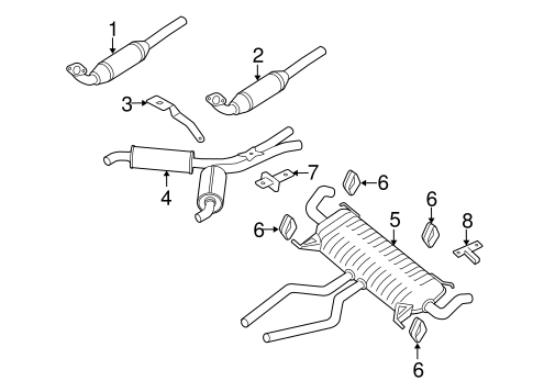 Range Rover EXHAUST COMPONENTS