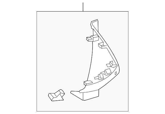 CV6Z-58044C60-AA Деталь END CAP, RIGHT