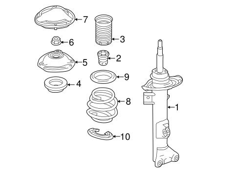 Struts & Components for 2015 Mercedes-Benz SLK 55 AMG® #0