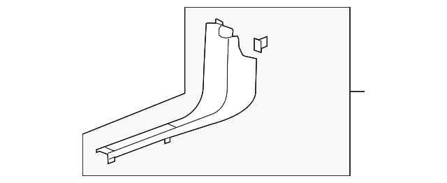 25867598 Деталь COWL TRIM, RIGHT