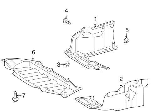 BODY/SPLASH SHIELDS for 2013 Toyota Corolla #1