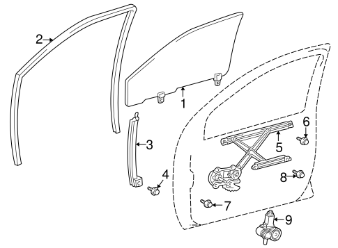 ELECTRICAL/FRONT DOOR for 2002 Toyota Prius #3
