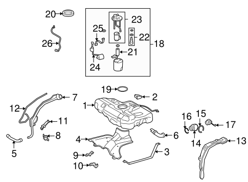 FUEL SYSTEM/FUEL SYSTEM COMPONENTS for 2013 Toyota Corolla #1