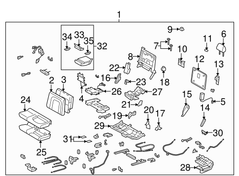 BODY/REAR SEAT COMPONENTS for 2009 Toyota Land Cruiser #2