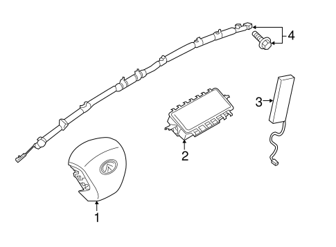 Air Bag Components for 2019 Infiniti Q50 #1