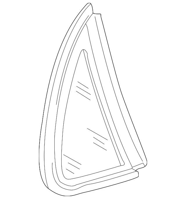 GNA2710CG Деталь QUARTER GLASS, LEFT