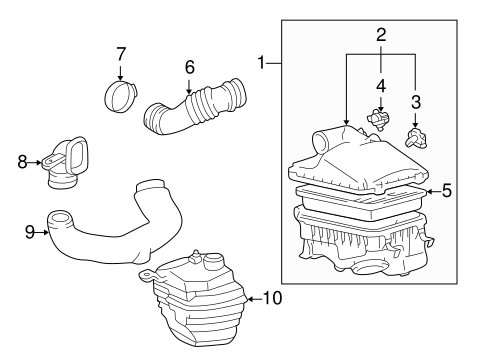 ENGINE/AIR INTAKE for 2001 Toyota Corolla #1