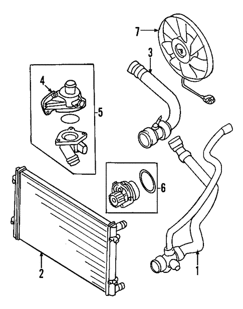Cooling System/Water Pump for 2012 Audi TT Quattro #5