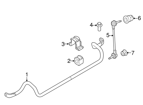 Police Interceptor Utility STABILIZER BAR & COMPONENTS