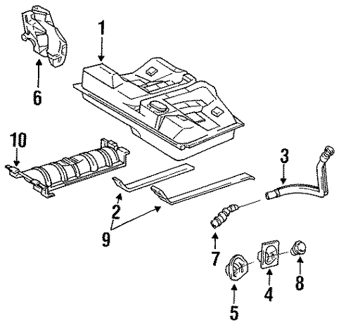 FUEL SYSTEM/FUEL SYSTEM COMPONENTS for 1996 Toyota Camry #1