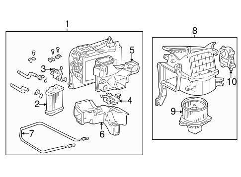 HVAC/HEATER for 2003 Toyota Sequoia #1