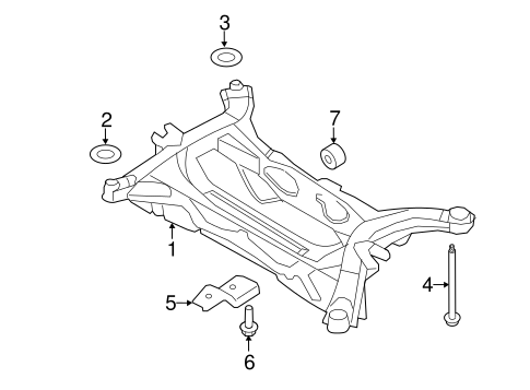 Rear Suspension/Suspension Mounting for 2013 Ford Edge #2