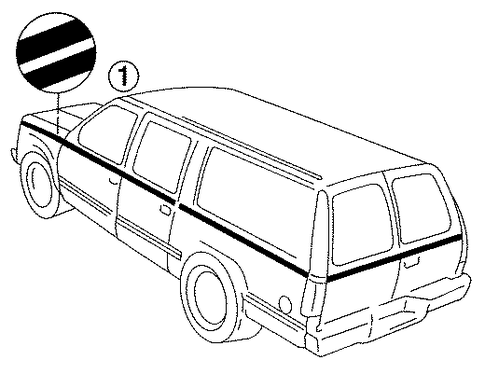 Suburban C2500 STRIPE TAPE
